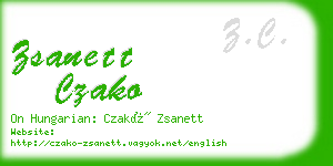 zsanett czako business card